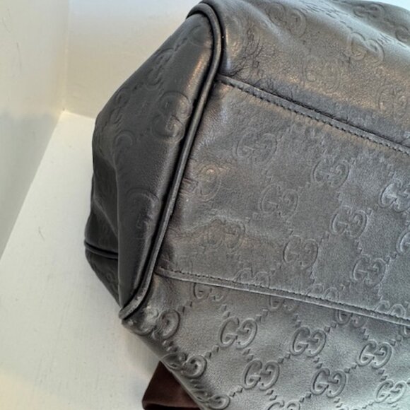 Gucci Black Guccissima Leather Medium Sukey Tote Bag - Picture 7 of 13